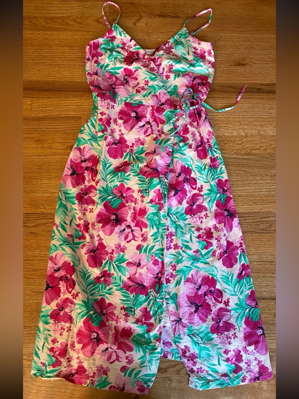 J crew floral wrap dress